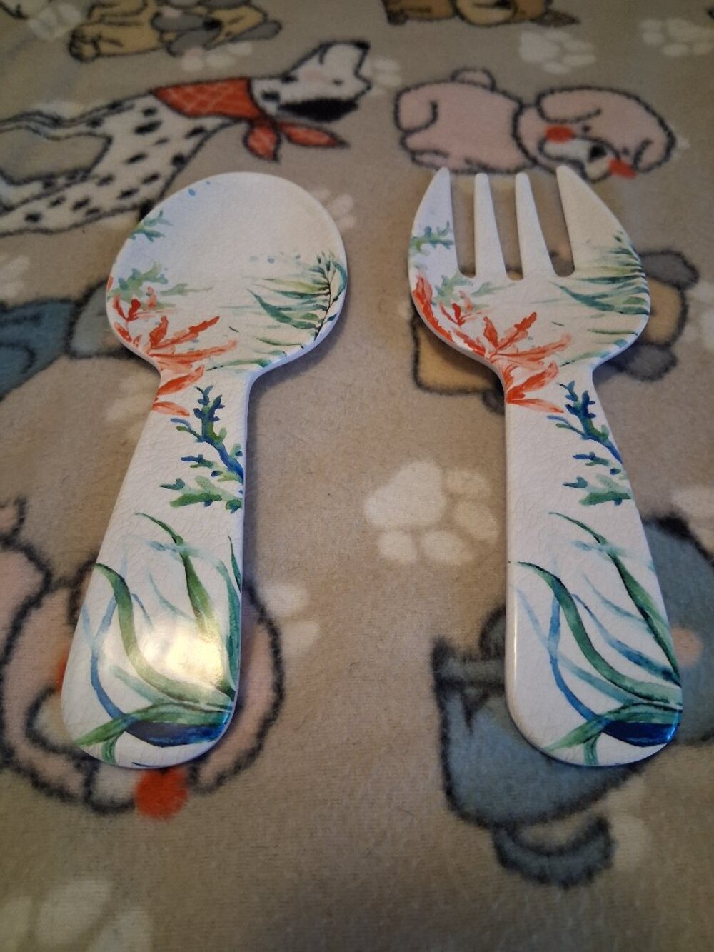vintage better home and garden salad serving set